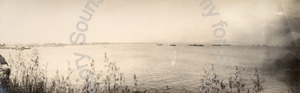 Image of Great White Fleet anchored off Santa Cruz