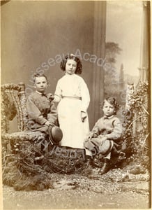 Image of Portrait of Edward William, Mary, and Willis Sherman Clayton