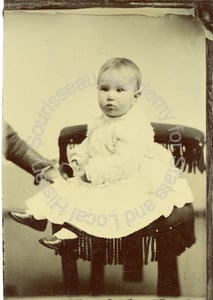 Image of Portrait of Baby Anna Florence Clayton Sitting in Chair