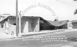 Image of Bakery at 5th and Valamitos after the earthquake