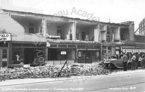 Image of Buildings destroyed by earthquake in Long Beach