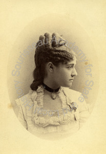 Image of Unidentified young woman, likely a member of the Talbot family