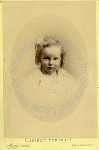 Image of Unidentified female child, likely a member of the Talbot family