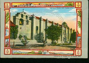 Image of Souvenir folder of old missions of California