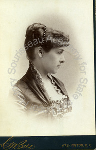 Image of Portrait of an unidenitifed young woman, likely a member of the Talbot family