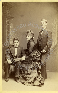 Image of Portrait of Frederick C., Sophia Gleason and William H. Talbot