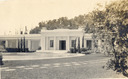 Image of Bathhouse, pool, and stepping stones at George O. Knapp Estate