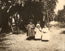 Image of Polhemus family toddlers in an orchard