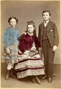 Image of Portrait of Flora, Allie, and Walter Haskell