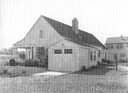 Image of Almack Residence on Faculty Row, view of garage and backyard