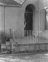 Image of View of front door and stoop of Vrendenburgh house 