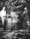 Image of Rededication of the Andrew P. Hill fountain in the Big Basin Redwoods State Park